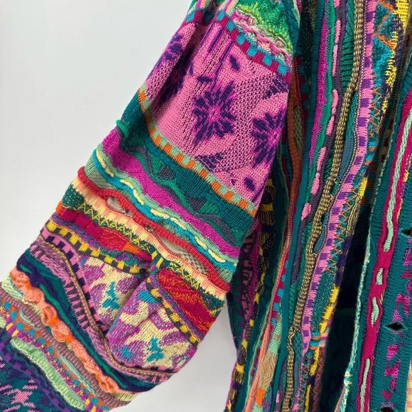 COOGI Vintage Multicolor Women's Cardigan Sweater - Picture 5 of 12